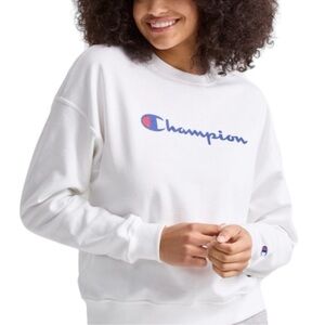 Champion Powerblend Crewneck Sweatshirt Script‎ Logo​​